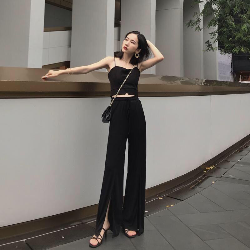 Quần dài ZHELIHANGFEI xẻ tà thời trang mùa hè cho nữ