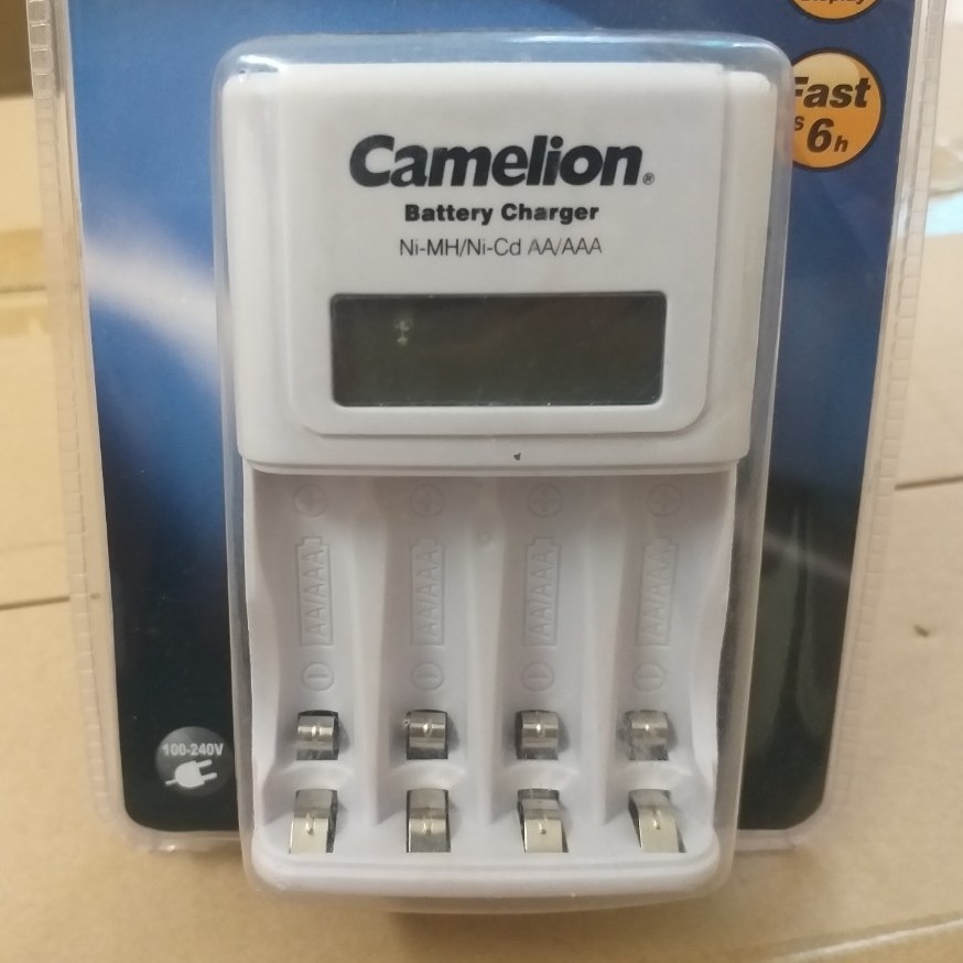[ CHÍNH HÃNG] Máy sạc BC-1012 Camelion , máy sạc Pin AA, AAA sạc nhanh báo đèn đo dung lượng pin