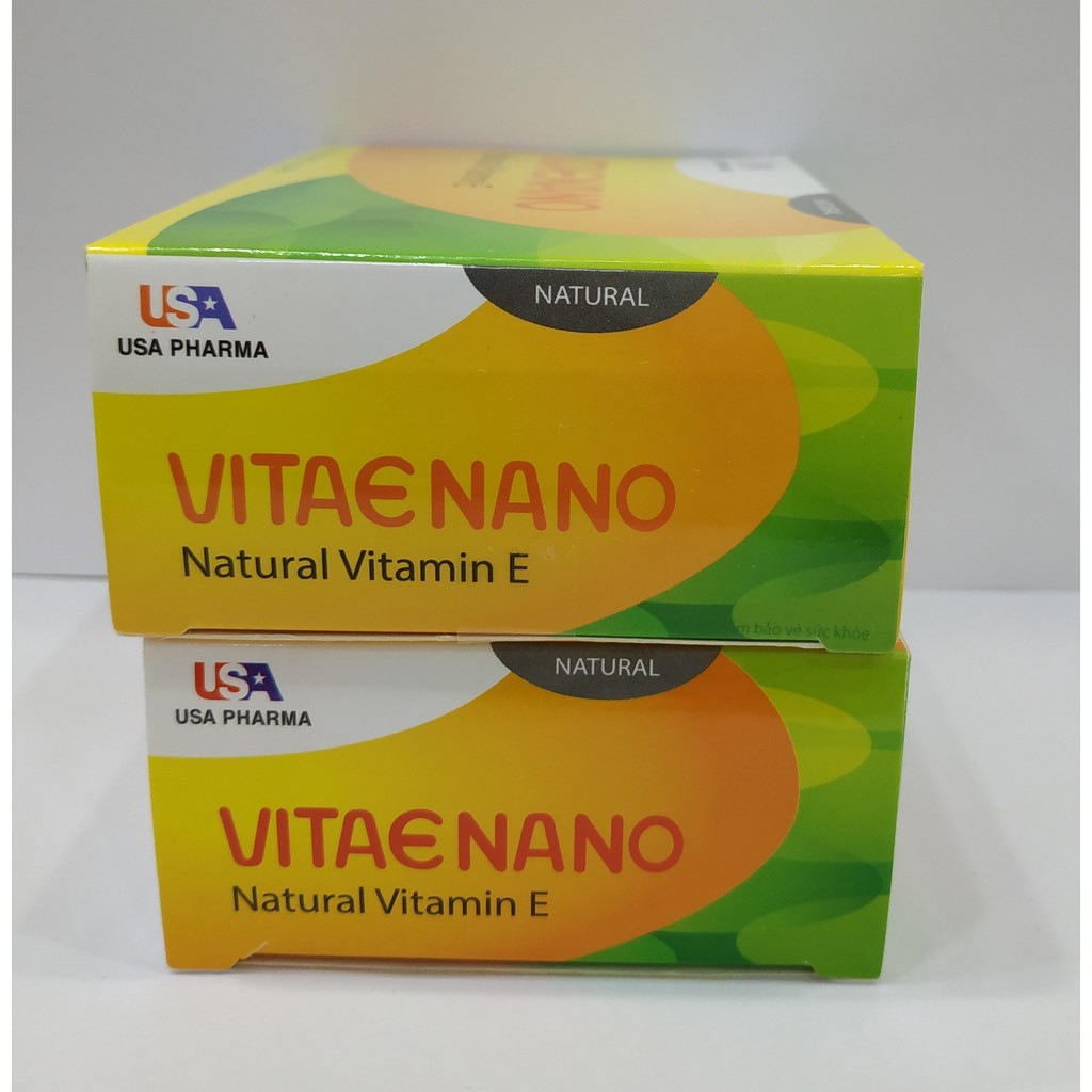 VITAMIN E400 NANO - UỐNG HOẶC BÔI - ĐẸP DA SÁNG DA NGUYÊN LIỆU NHẬP KHẨU MỸ - NATURAL VITAMIN E VITAE NANO - HỘP 30 VIÊN