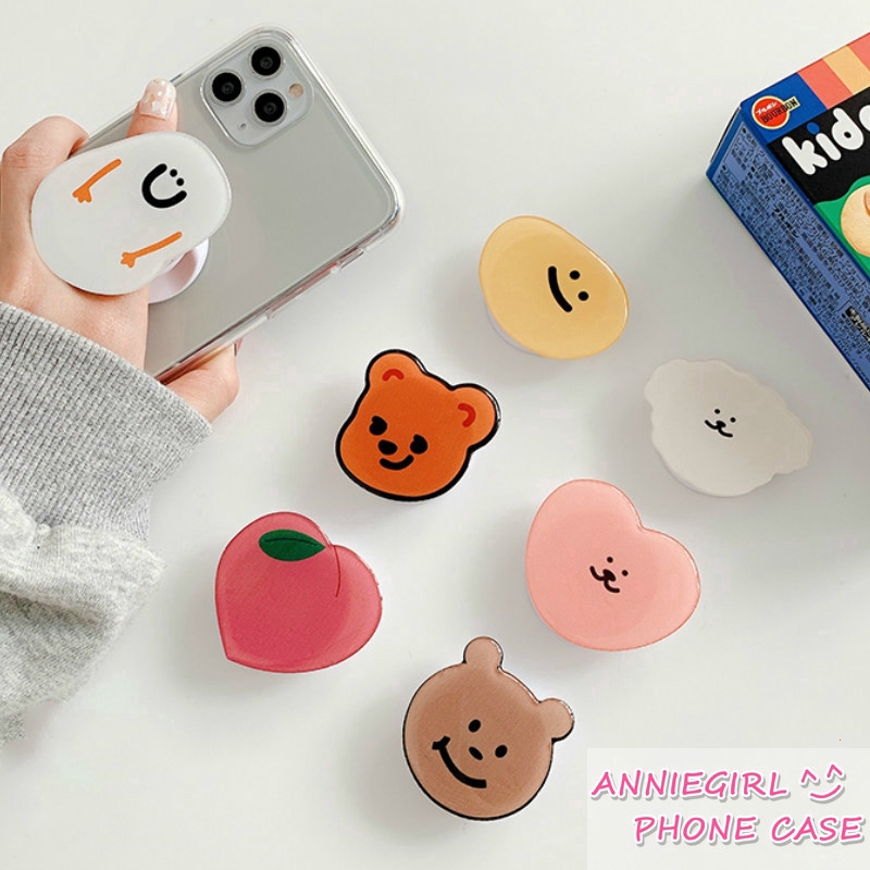 Đệm đỡ điện thoại thiết kế đệm khí hình hoạt hình vui nhộn thông dụng có thể gấp gọn | BigBuy360 - bigbuy360.vn