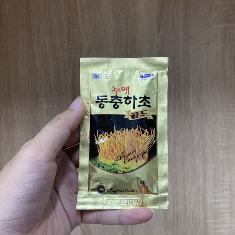 Nước Đông Trùng Hạ Thảo Hộp Gỗ Vàng Kanghwa Chính Hãng Hàn Quốc Hộp 60 Gói