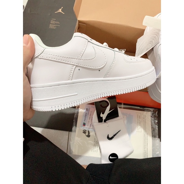 Giày Sneaker Nam Nữ - Giày Ni ke Air Force 1 AF1 Trắng Thể Thao Cổ Thấp Cao Cấp Full box + Bill