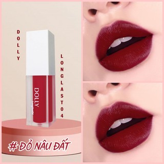 Đỏ Nâu Đất - Son Kem Dolly Đỏ Nâu Đất (tách set)