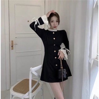 Đầm công sở tay xếp li phối Tuban Dress
