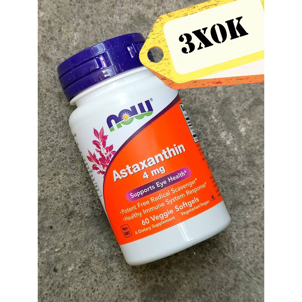 Thực Phẩm Bổ Sung Now Astaxanthin 4mg 60 Viên