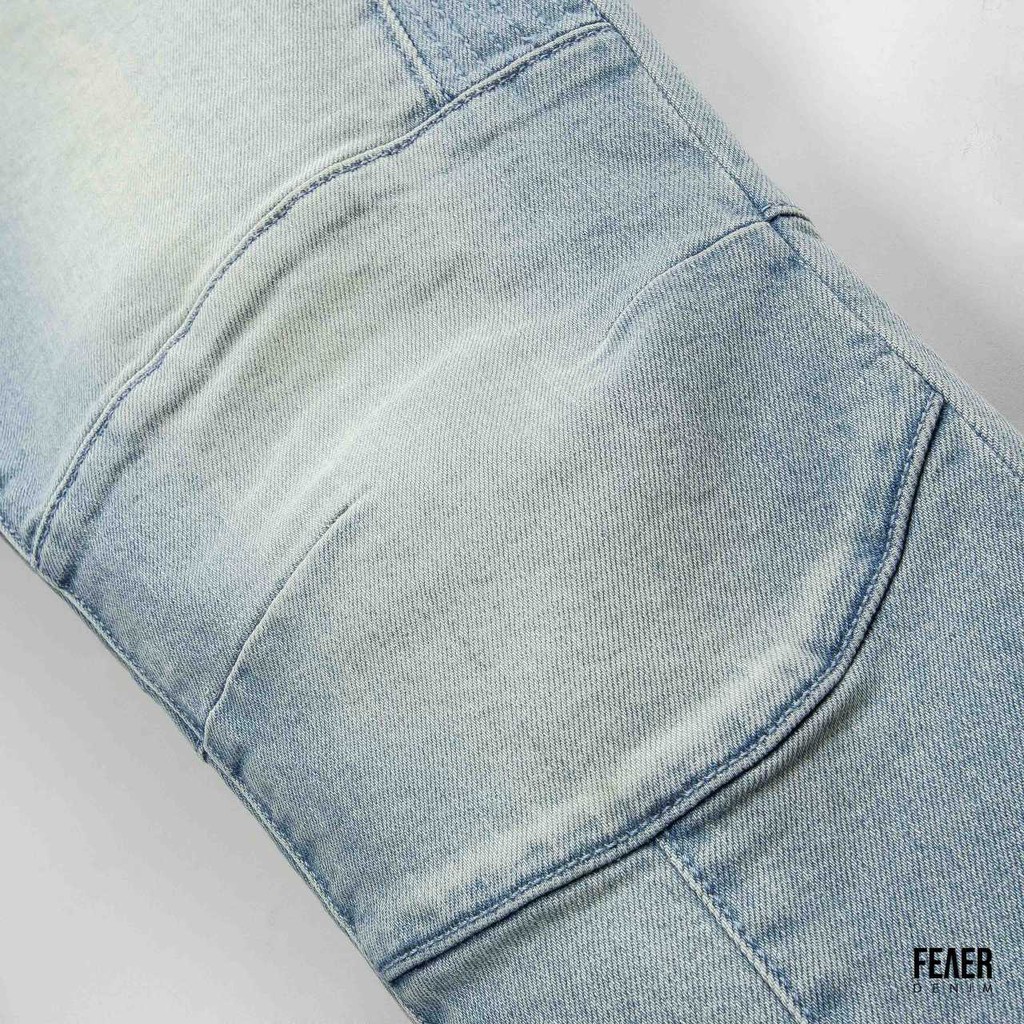 Quần Jeans nam FEAER 100% chất Jean bền bỉ, co dãn Skinny Biker Stacked  |new arrival 2021| | BigBuy360 - bigbuy360.vn