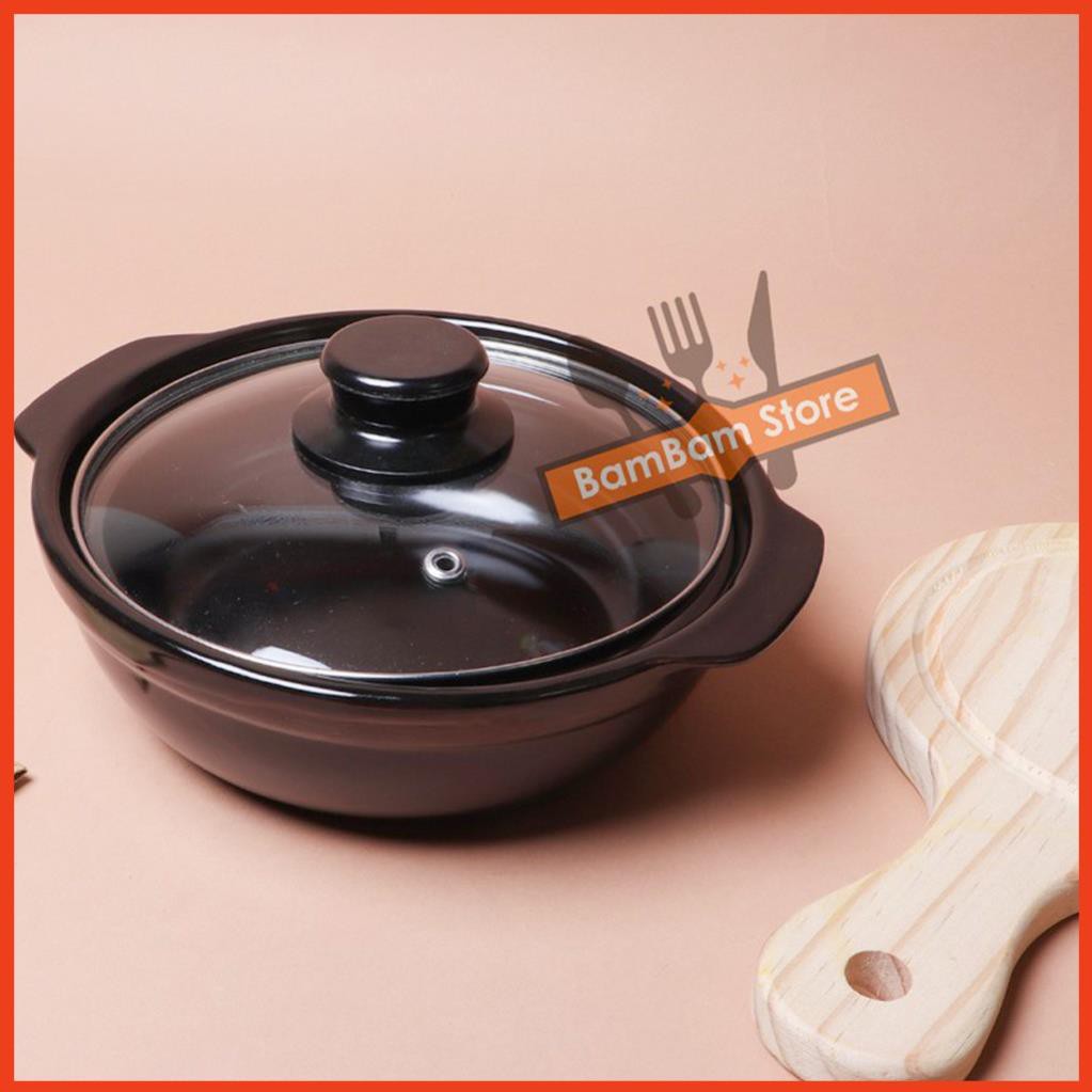 Nồi đất nắp kính cường lực