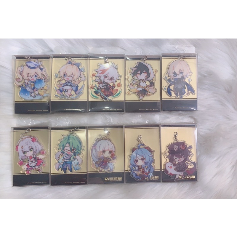 Móc khoá Genshin Impact kèm standee xinh xắn