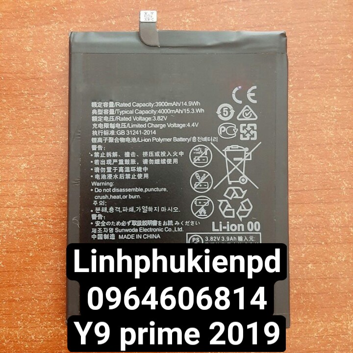 Pin điện thoại Y9 Prime 2019/HB446486ECW/P smart Z/Honor 9X/Honor 9x Pro