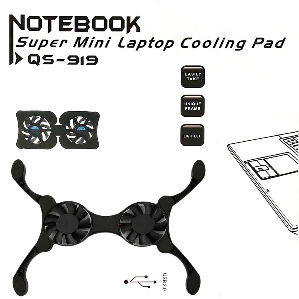 Quạt tản nhiệt mini cổng USB 14 inch dành cho laptop notebook | BigBuy360 - bigbuy360.vn