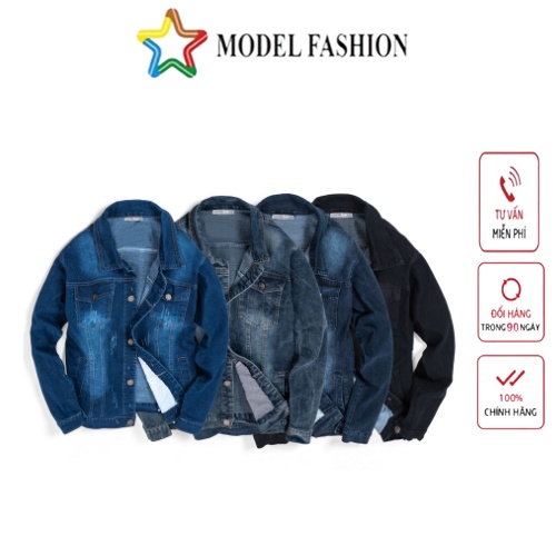 [Mã BMLT30 giảm đến 30K đơn 299K] Áo khoác jean nam Model fashion thời trang cao cấp AKJ008