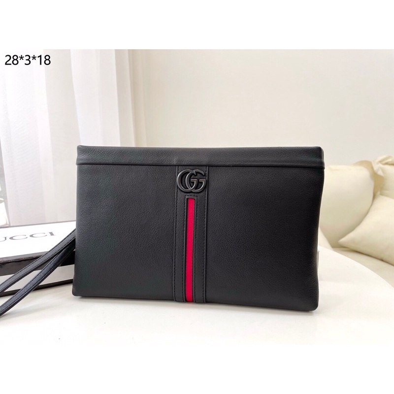 Ví cầm tay GG GUCCI- da thật cao cấp Au nhập khẩu new fullbox