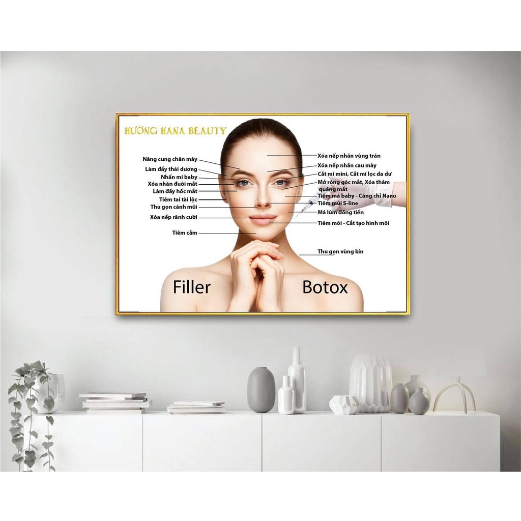 Khung tranh cho spa-Thẩm mỹ viện-chăm sóc Da