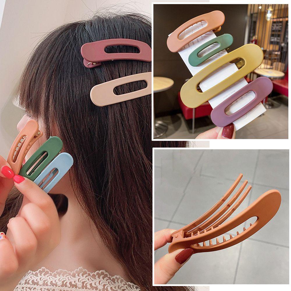 Kẹp Tóc Cỡ Lớn Màu Sắc Thanh Lịch Hợp Thời Trang