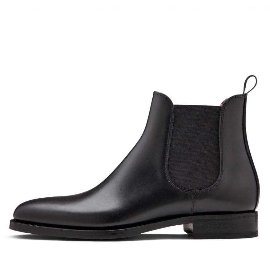Giày Chelsea Boots cao cổ thời trang nam chất liệu da bò đế cao su đúc nhiệt độn 3.5cm