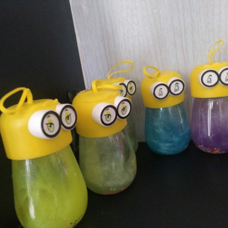 Hộp Đựng Slime 250ml Hình Minion Galaxy Nhập Khẩu Chất Lượng Cao