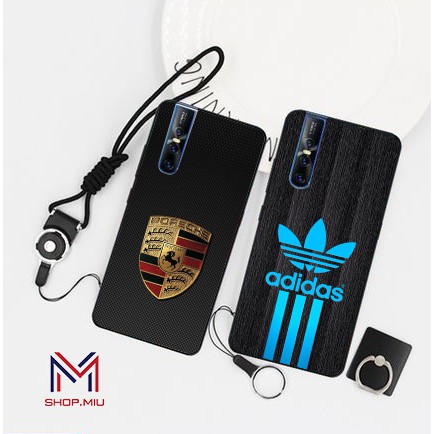 Ốp Vivo V15/S1/IQOO NEO/S1pro/V17/Y91/Y91i/Y93/Y95/Y12/Y15/Y17/U10 lưng cường lực hình logo thể thao