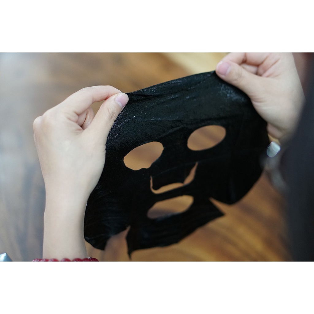 Mặt Nạ Đen Tràm Trà Giảm Mụn đầu đen SexyLook Tea Tree Anti Blemish Black Facial Mask giấy