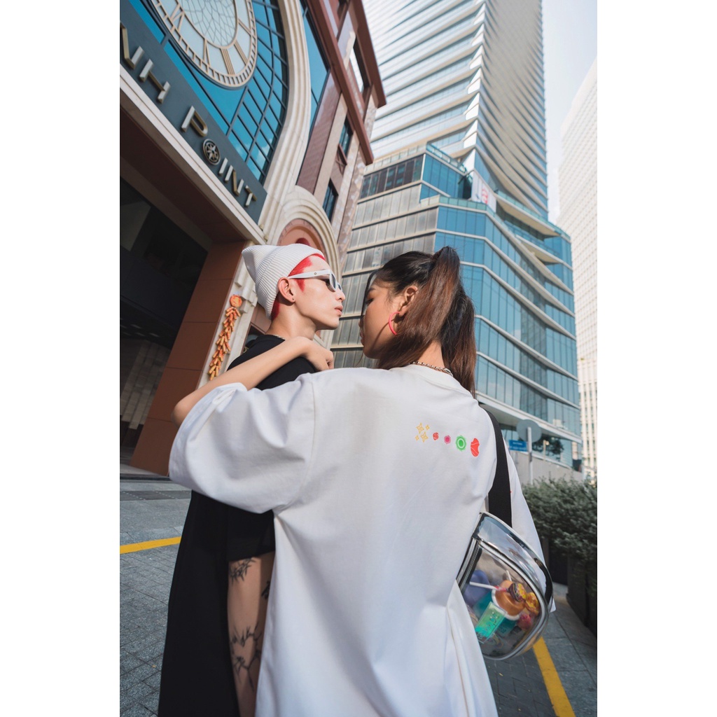 Grimm DC Áo tay ngắn In tư // Trắng