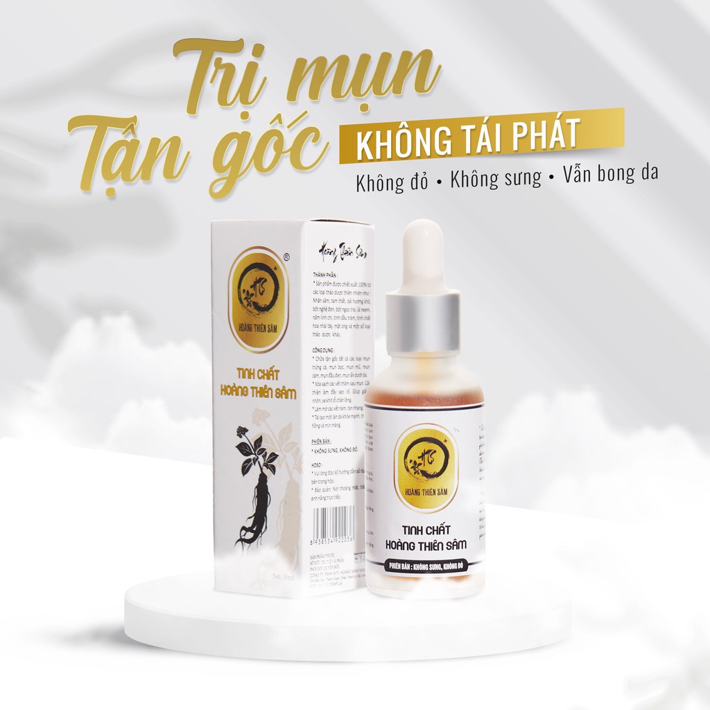 [ CHÍNH HÃNG ] Tinh chất tái tạo VIP Hoàng Thiên Sâm Trị Mụn + Thâm + Nám + Tàn Nhang