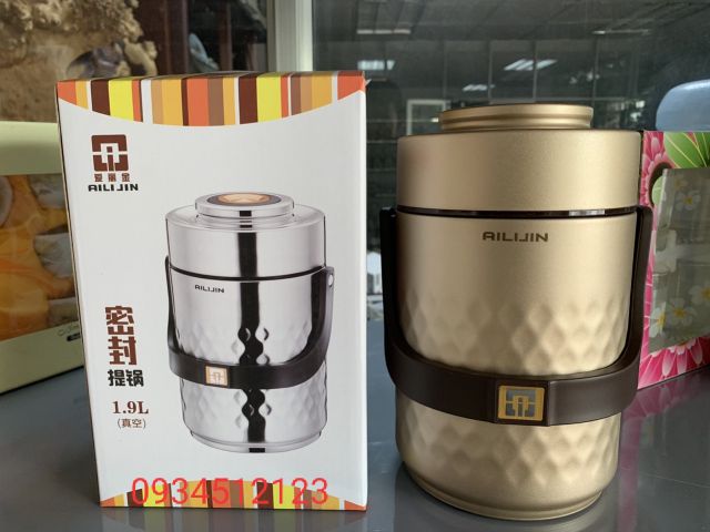 Cặp lồng giữ nhiệt 3 ngăn AILIJIN 1.9Lít và 1.4Lít