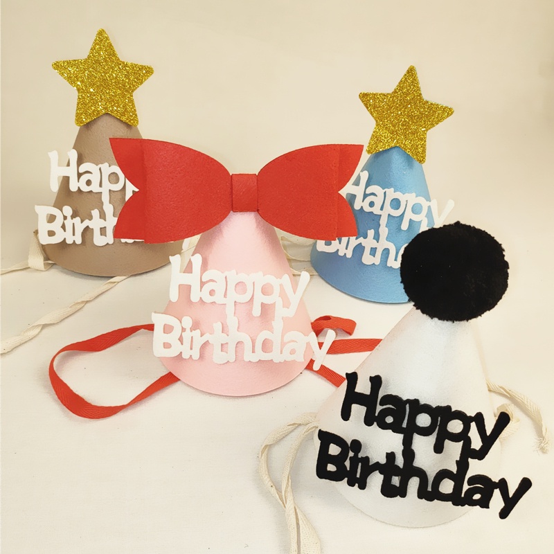 Mũ Sinh Nhật Thiết Kế Xinh Xắn Đáng Yêu