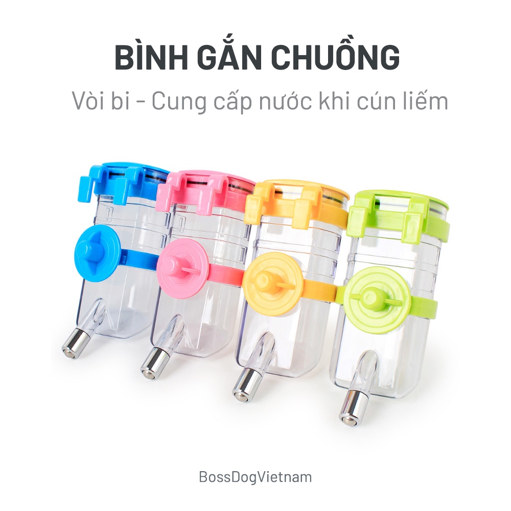 Bình nước cho chó mèo (dạng vòi bi)