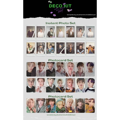 [Mã LIFE1404ALL50K giảm 10% đơn 200K] BTS DECO KIT - with OUR UNIVERSE ARMY| Hàng có sẵn