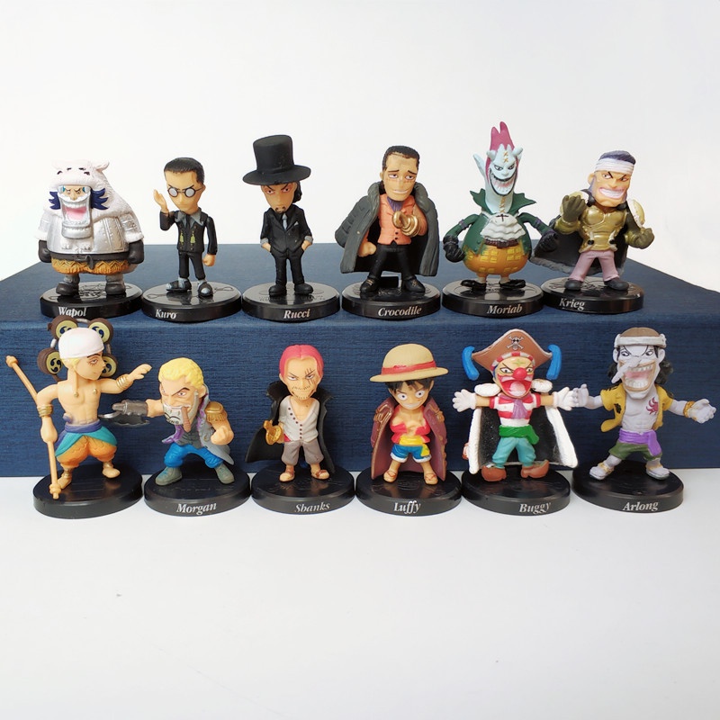 Set 12 Mô Hình Nhân Vật Phim Hoạt Hình One Piece Trang Trí