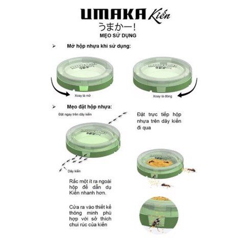 Hạt Diệt Kiến UMAKA Kiến - 6g (3g x 2 cái/hộp)