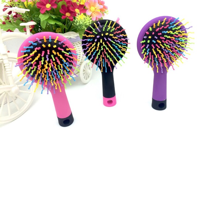 Lược chống rối tóc màu rainbow