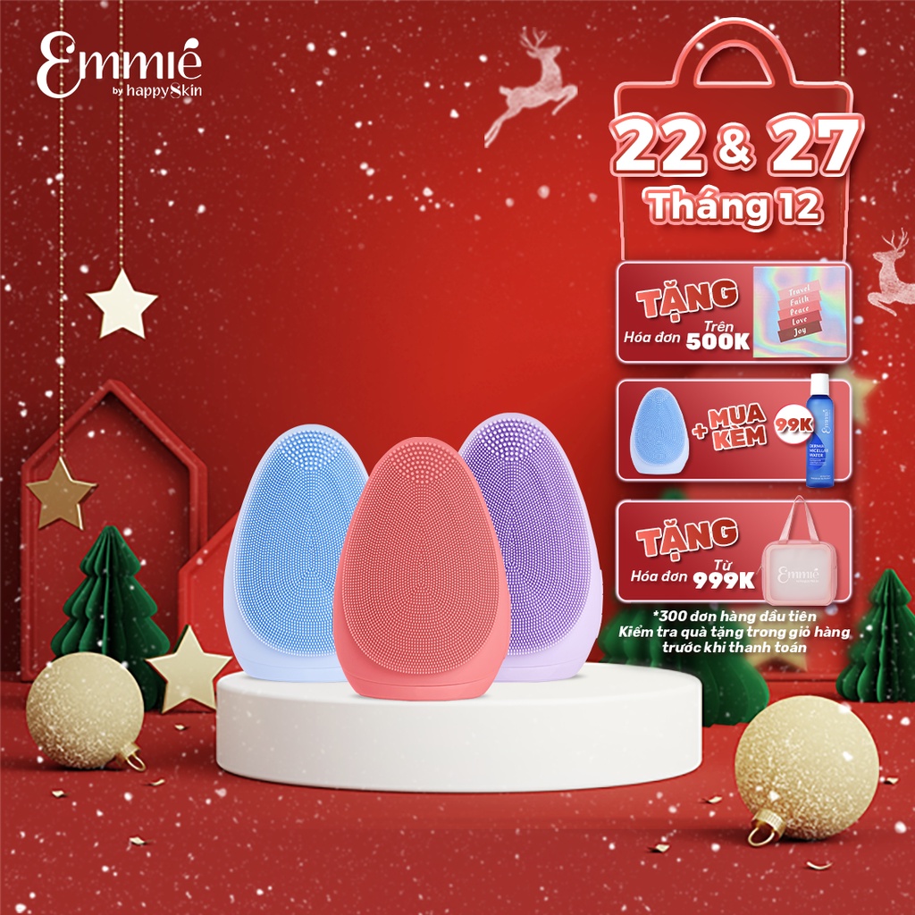 Máy rửa mặt Emmié by Happy Skin Premium Cleansing Brush