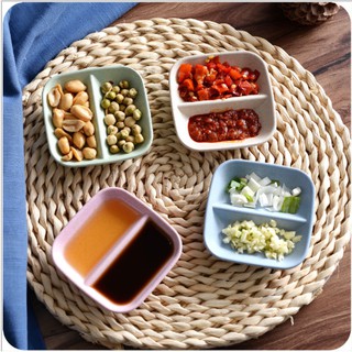 Combo 2 Khay đựng nước chấm gia vị lúa mạch