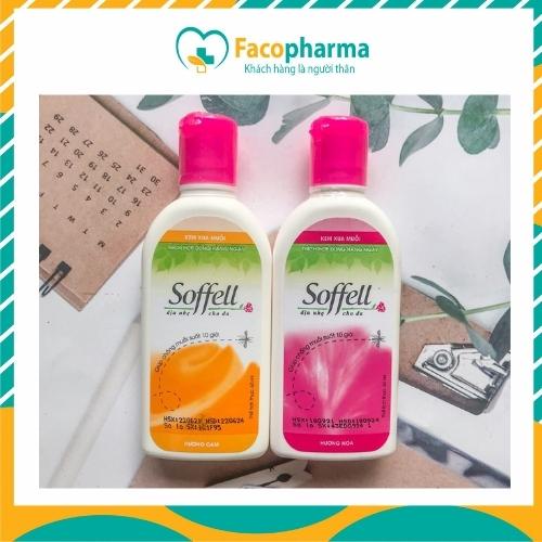 Kem chống muỗi đuổi muỗi Soffell hương thơm dịu nhẹ an toàn cho da chai 60ml