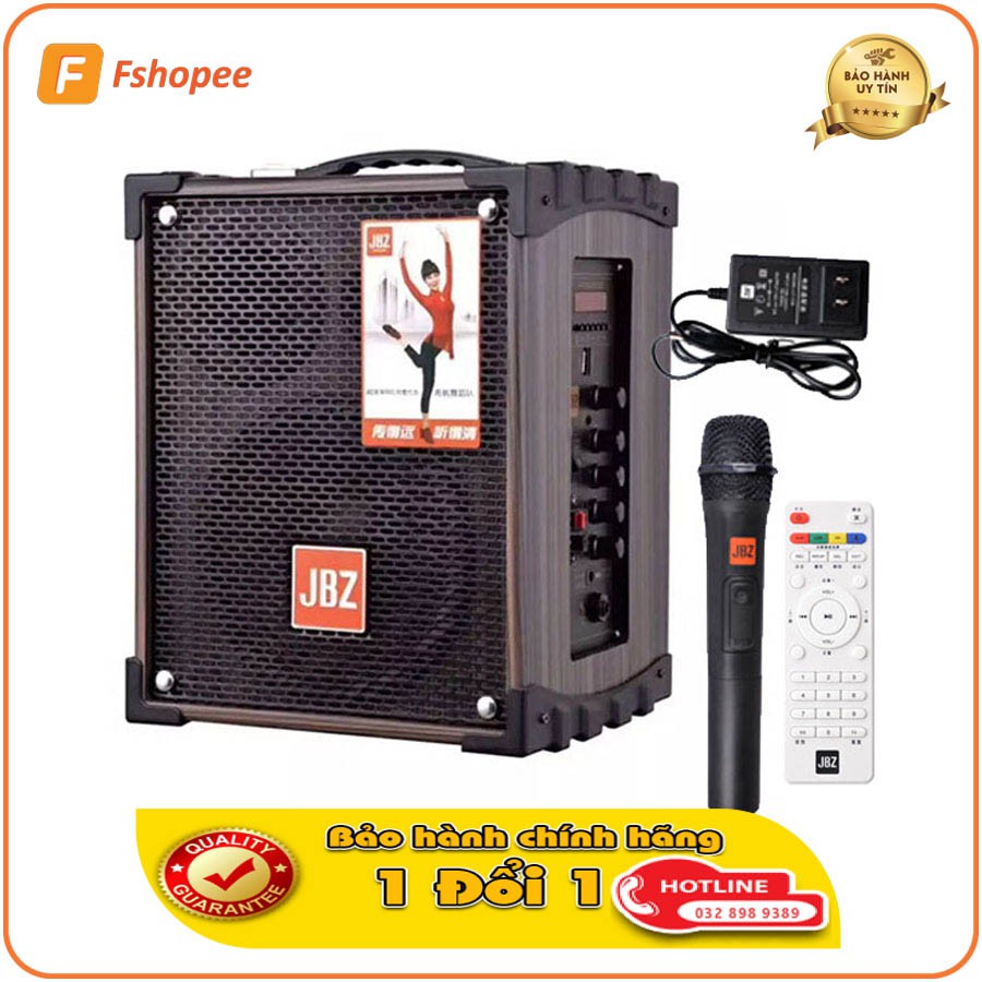Loa Kéo Karaoke JBZ NE106 - BH 12 Tháng Chính Hãng | Tặng Kèm 2 Micro Không Dây