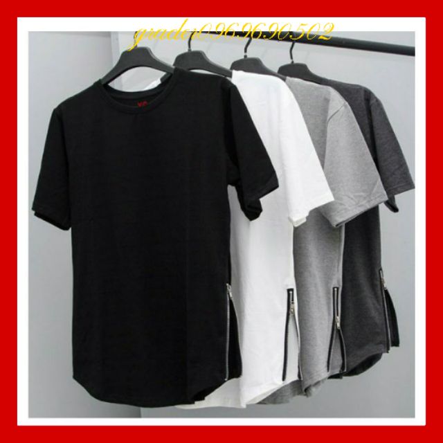 Áo Thun Longtee Phối Zip (kèm ảnh thật)