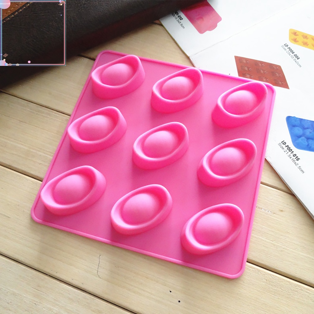 Khuôn silicon tạo hình làm bánh kẹo 9 ô DIY tiện dụng chất lượng cao