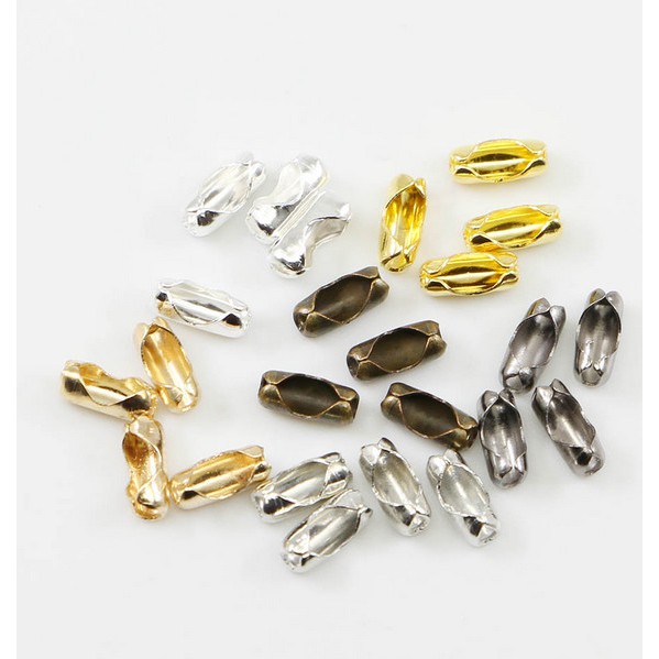 Set 200 Đầu Nối Dây Xích 1.5 / 2 / 2.4 / 3.2 MM Chuyên Dụng Làm Trang Sức DIY