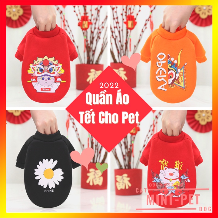 Quần Áo Tết Cho Chó Mèo - Áo Mặc Tết Cho Thú Cưng #Tintin Pet Store