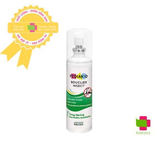 Bình xịt chống muỗi côn trùng Pediakid Bouclier Insect Spray, Pháp bảo vệ là da bé trên 3 tháng tuổi