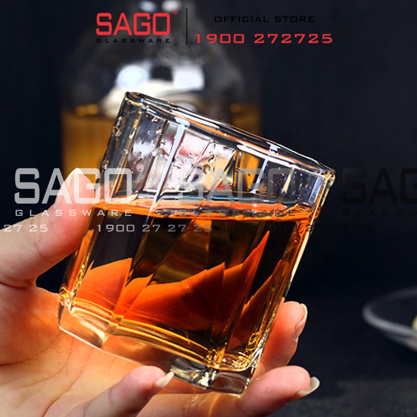Ly Thủy Tinh Ocean Pyramid Rock 260ml | 330ml , Nhập Khẩu Thái Lan