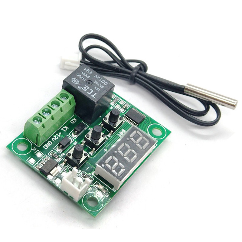 Bộ điều khiển nhiệt độ bộ điều nhiệt kỹ thuật số W1209 12V Công tắc điều khiển nhiệt độ bộ điều chỉnh nhiệt độ ấp