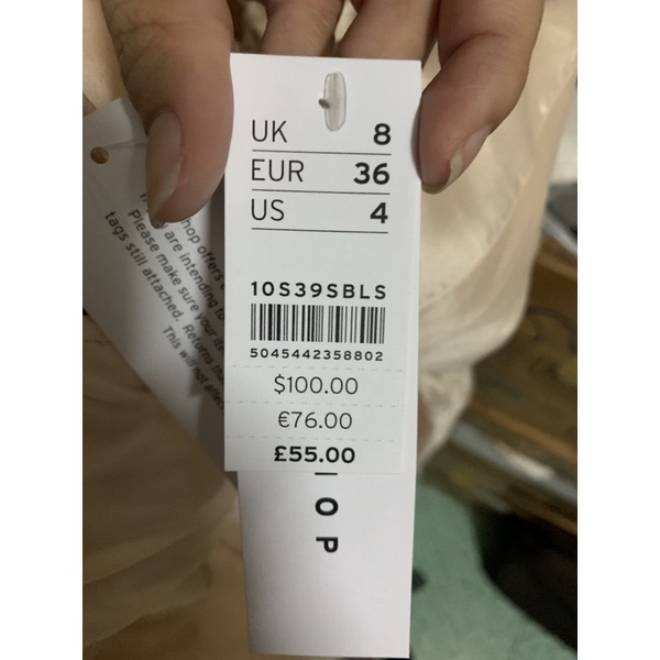 Pass Váy Topshop auth newtag