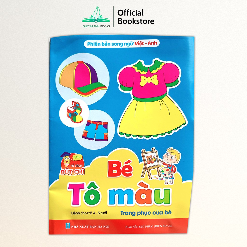 Sách - Tô màu phiên bản song ngữ Việt Anh dành cho trẻ 4 đến 5 tuổi phát triển sự sáng tạo (Bộ 8 quyển) - NPH Việt Hà