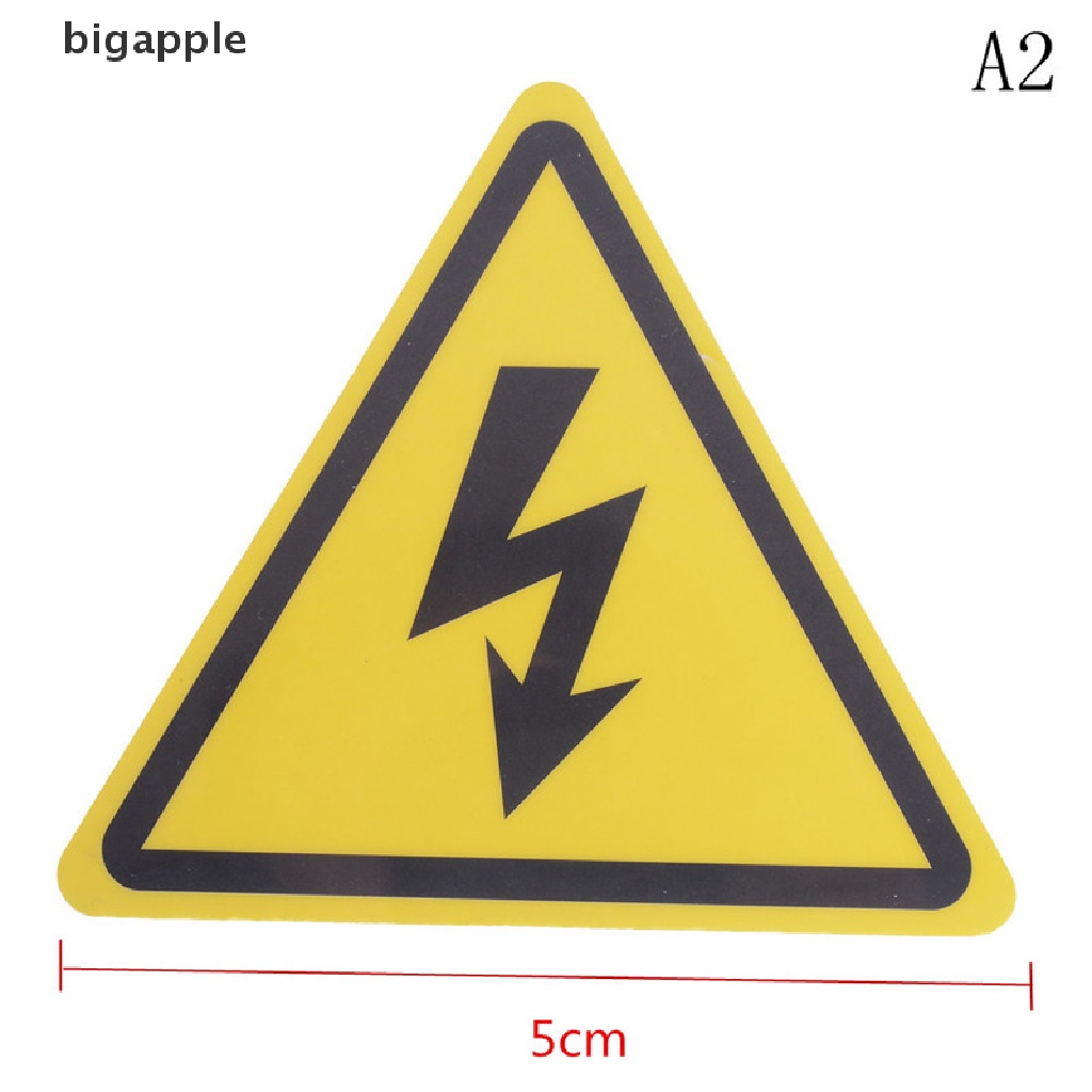 bigapple 2PCS Danger High Voltage Electric Warning Safety Label Sign Decal Sticker RDG