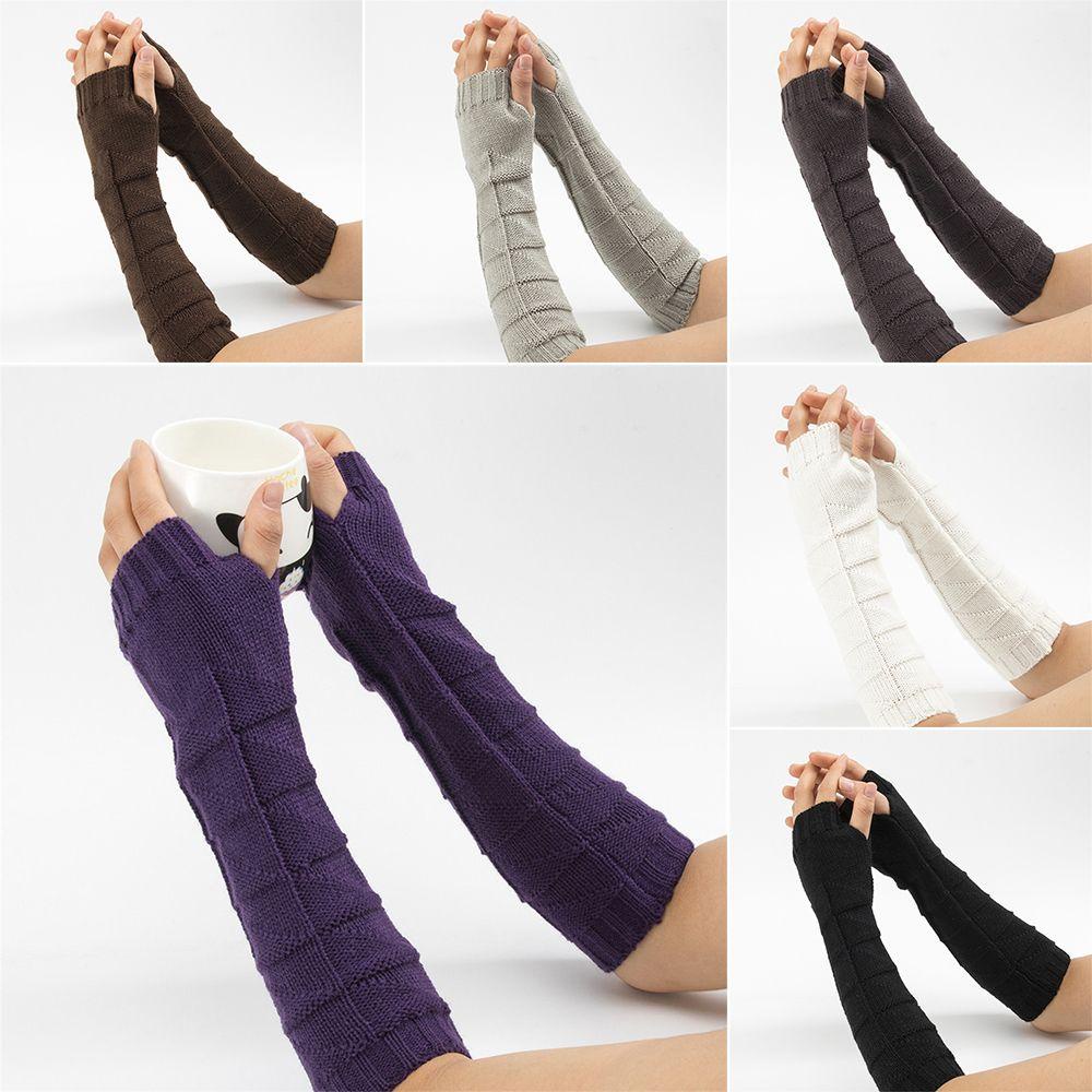 Găng Tay Len Dài Mềm Mại Giữ Ấm Cánh Tay