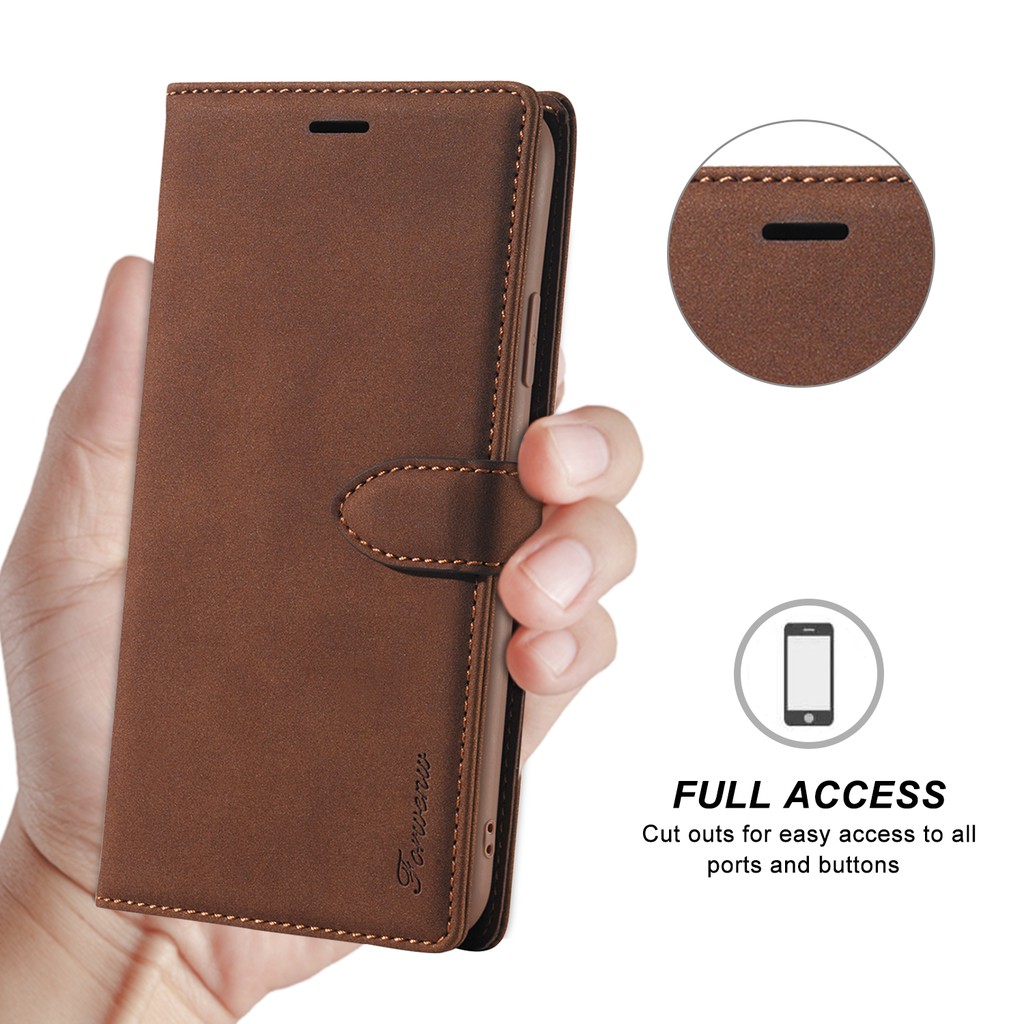 Bao Da Dạng Ví Chống Sốc Phong Cách Retro Cho Apple iPhone 11 Pro Max XS XR iP 11 Pro X/XS | BigBuy360 - bigbuy360.vn