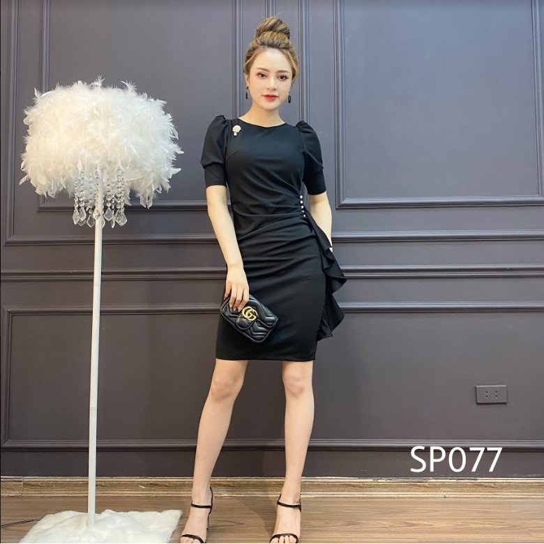 CRYS Váy body ngọc sườn, váy công sở, dự tiệc quyến rũ SP077 | BigBuy360 - bigbuy360.vn