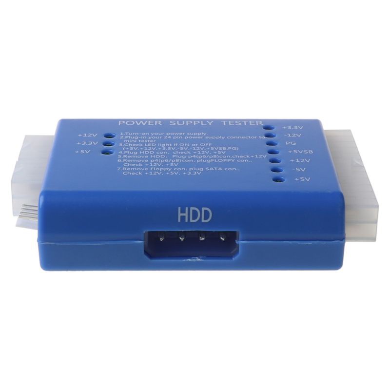 1 Thiết Bị Kiểm Tra Nguồn Điện Màu Đen Pc 20 24 Pin Psu Atx Sata Hd | BigBuy360 - bigbuy360.vn