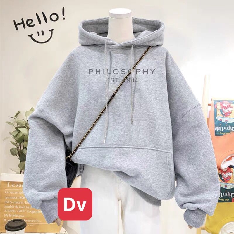 Áo Hoodie chữ PHILSOOPHY mũ 2 lớp siêu đẹp